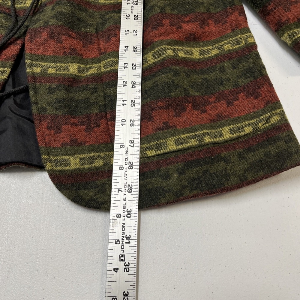Vintage Gantos Southwestern Blazer Wool Blend Size M Aztec Western Blazer Tribal - Picture 7 of 11